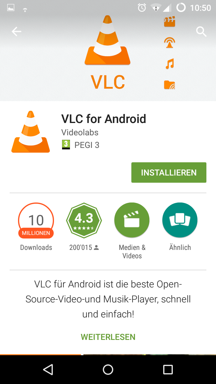 VLC installieren