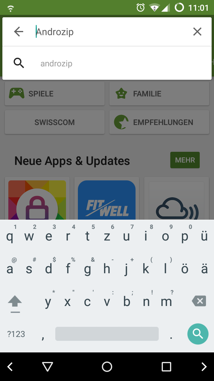 AndroZip installieren