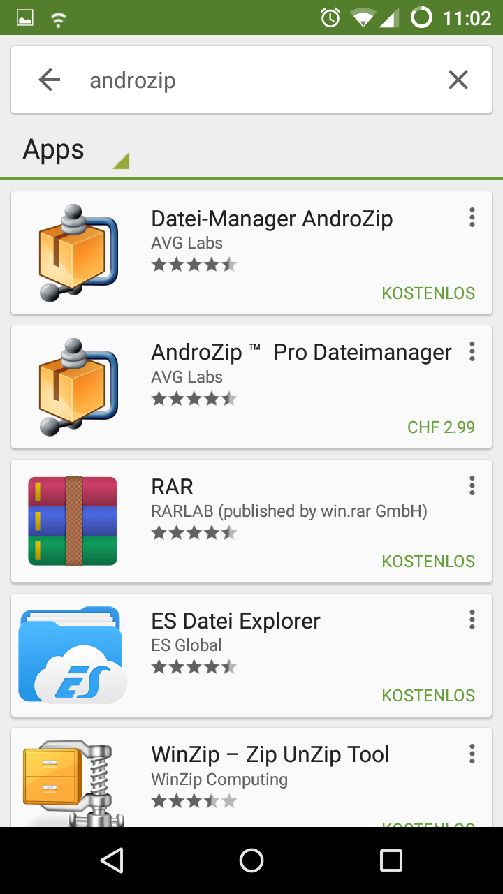 AndroZip herunterladen