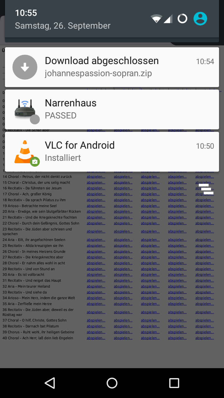 AndroZip aufrufen